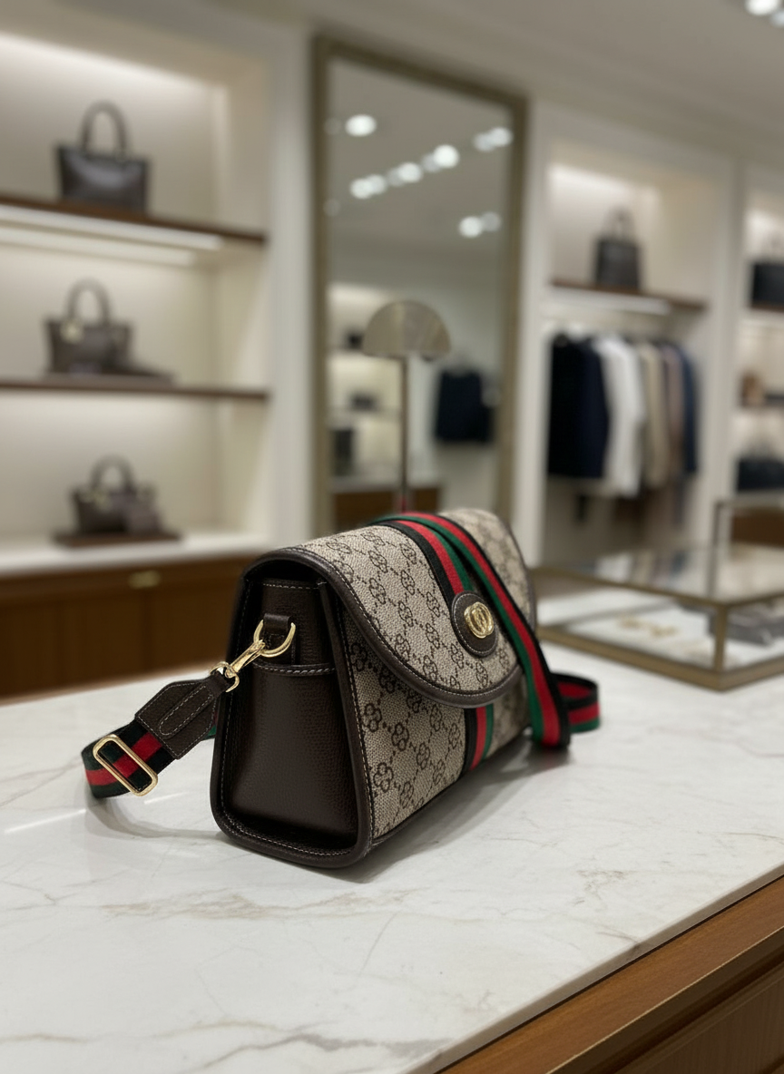 Luxury Canvas Shoulder Bag